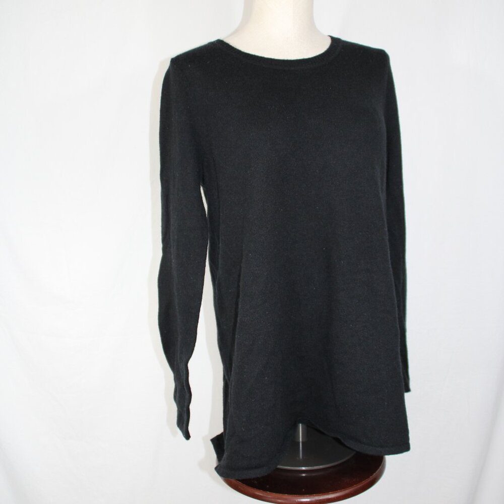 Soft Surroundings Sirena Wool/Alpaca Blend Sweater Black Size M